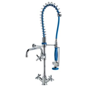Columna prelavado con monobloc mezclador y caño