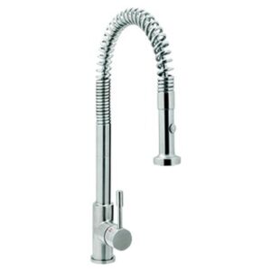 Monomando de fregadera inox caño cisne TAU - Imagen 1