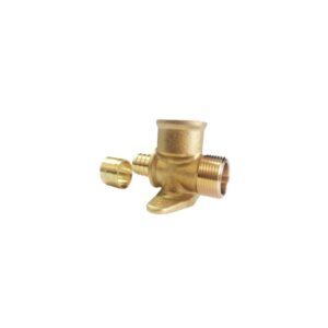 Te con Placa  7133G  -  HM1/2" -3/8" PEX 12mm - Imagen 1