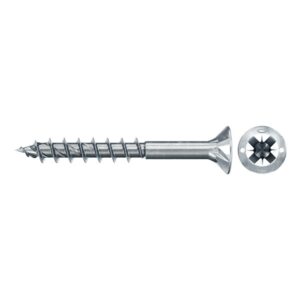 Tornillo de aglomerado fischer PowerFast II CZP 3,5x35 BC con cabeza avellanada, rosca parcial y engarce PZ (200 uds.) - Imagen 1