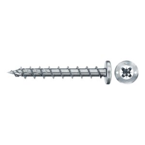 Tornillo de aglomerado fischer PowerFast II PZF 6x60 BC con cabeza redonda, rosca completa y engarce PZ (100 uds.) - Imagen 1
