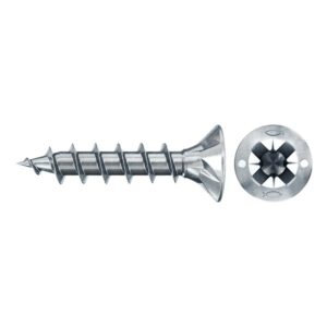 Tornillo de aglomerado fischer PowerFast II CZF 3,5x25 BC con cabeza avellanada, rosca total y engarce PZ (200 uds.) - Imagen 1