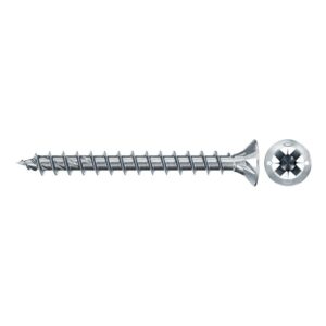 Tornillo de aglomerado fischer PowerFast II CZF 3,5x30 BC con cabeza avellanada, rosca total y engarce PZ (1000 uds.) - Imagen 1