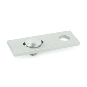 Placa para tornillo doble rosca con tornillo DIN-603 A2 y tuerca DIN-6923 A2 - Imagen 1