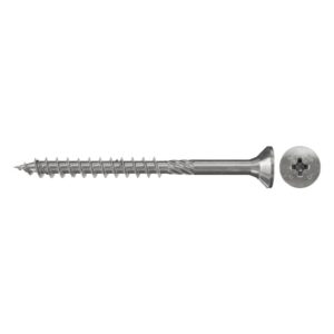 Tornillo de aglomerado fischer PowerFast-SZ 6x40 A2P con cabeza avellanada, rosca parcial y engarce PZ (100 uds.) - Imagen 1