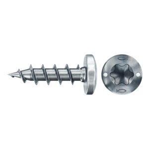 Tornillo de aglomerado fischer PowerFast II PTF 3,5x20 BC con cabeza redonda, rosca completa y engarce TX (200 uds.) - Imagen 1