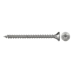 Tornillo de aglomerado fischer PowerFast-ST 4x30 A2F con cabeza avellanada, rosca total y engarce TX (200 uds.) - Imagen 1