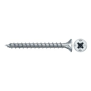 Tornillo de aglomerado fischer PowerFast II CZF 4x30 BC con cabeza avellanada, rosca total y engarce PZ (200 uds.) - Imagen 1